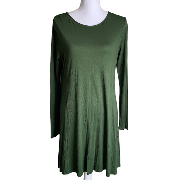 ASOS Green Long Sleeve Dress Size 8 - Picture 1 of 17